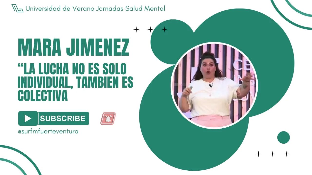 Jornadas Salud Mental: Ponencia de Mara Jiménez 04/10/24